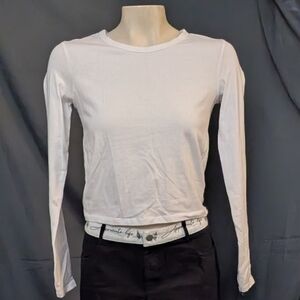 Ardene Basic Collection White Long Sleeve Tee